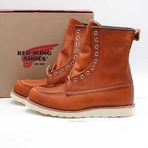 NEW Size 11 Men's Red Wing 877 8-inch Classic Moc Boots Brown Leather
